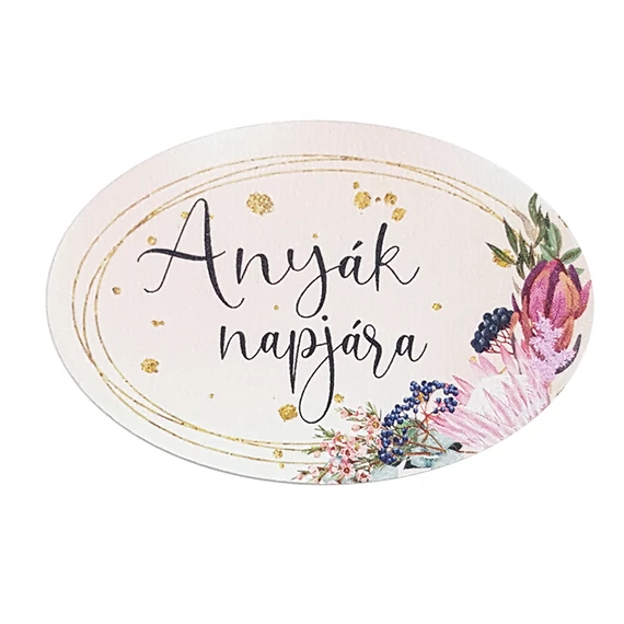 Fa tábla 6x4 cm 5 db, "Anyák napjára"