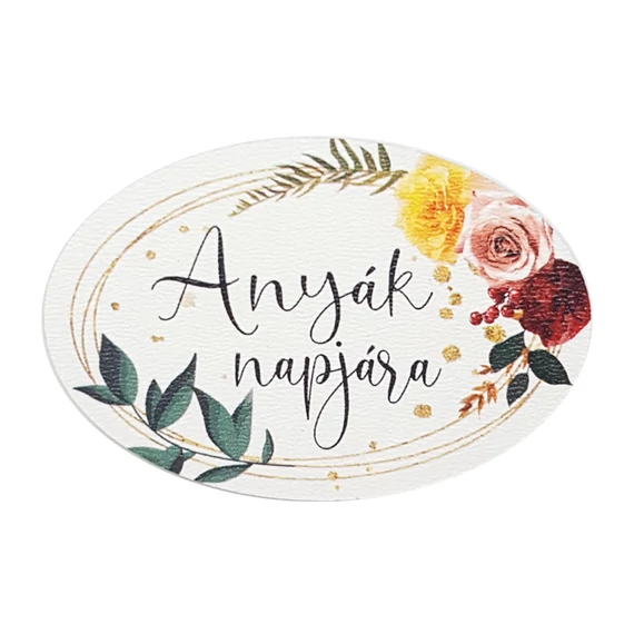 Fa tábla 6x4 cm 5 db, "Anyák napjára"