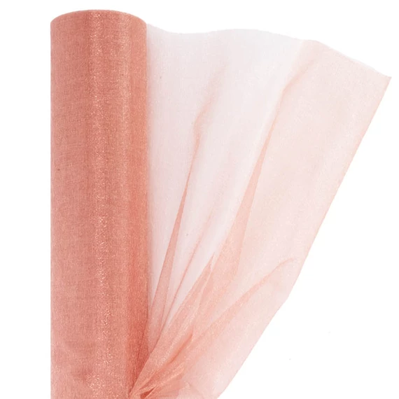 Organza 23,5 cm x 10 m, OA-SIMA-23-613 sötét púder bézs