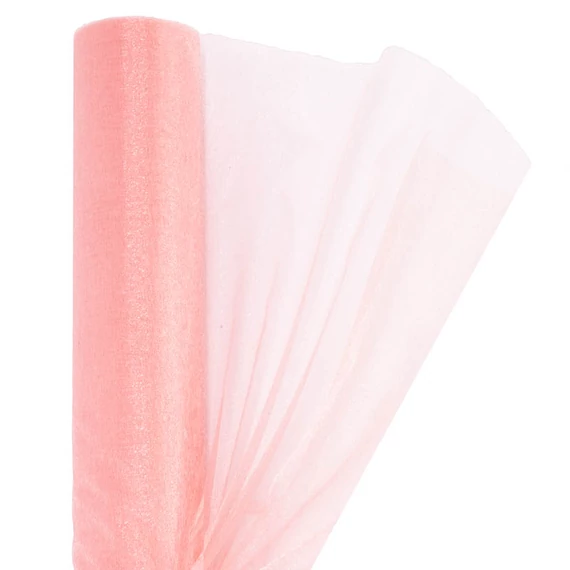Organza 47 cm x 10 m, OA-SIMA-47-693 púder rózsaszín