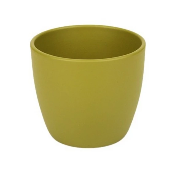 Kaspó 19 cm, matt bambusz