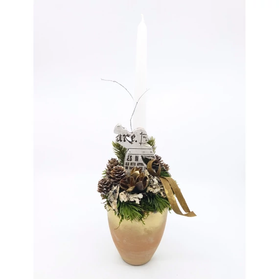 Bronz karácsonyi asztaldísz 39 cm