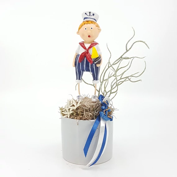 Matróz fiú aztaldísz 23 cm