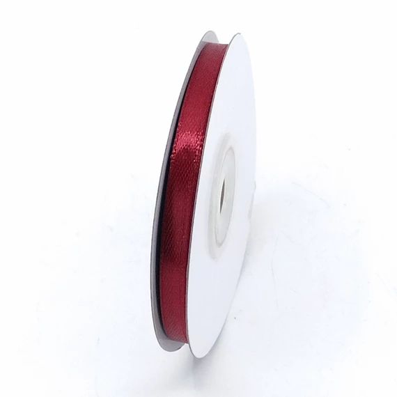 Szatén szalag  6 mm 22,86 m, SS-SZ-06-005 bordó