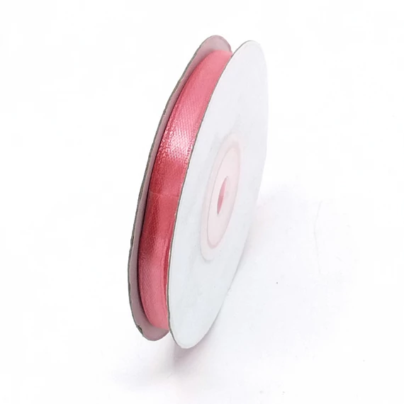 Szatén szalag  6 mm 22,86 m, SS-SZ-06-177 korall