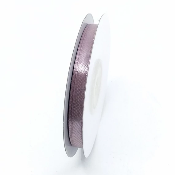 Szatén szalag  6 mm 22,86 m, SS-SZ-06-763 világos vintage lila