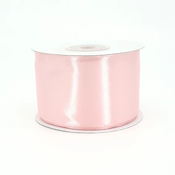 Szatén szalag 50 mm 22,86 m, SS-SZ-50-693 púder rózsaszín