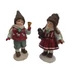 Kép 1/2 - Bordó ruhás téli figura 14 cm