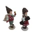 Kép 2/2 - Bordó ruhás téli figura 14 cm