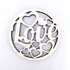 Kép 1/2 - Fa tábla "love" 7x7 cm 3db, fehér/piros