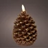 Kép 1/2 - Ledes wax toboz alakú gyertya 13,1 cm
