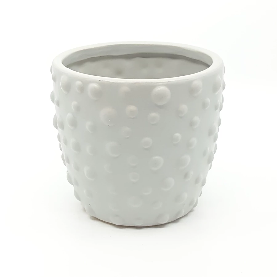 Rücskös kaspó szürke 14 cm