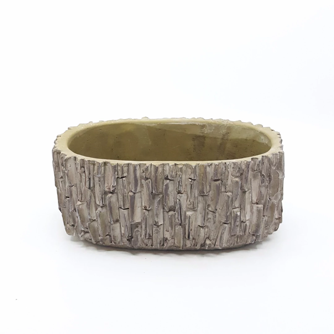 Beton tál 22 cm, szürke