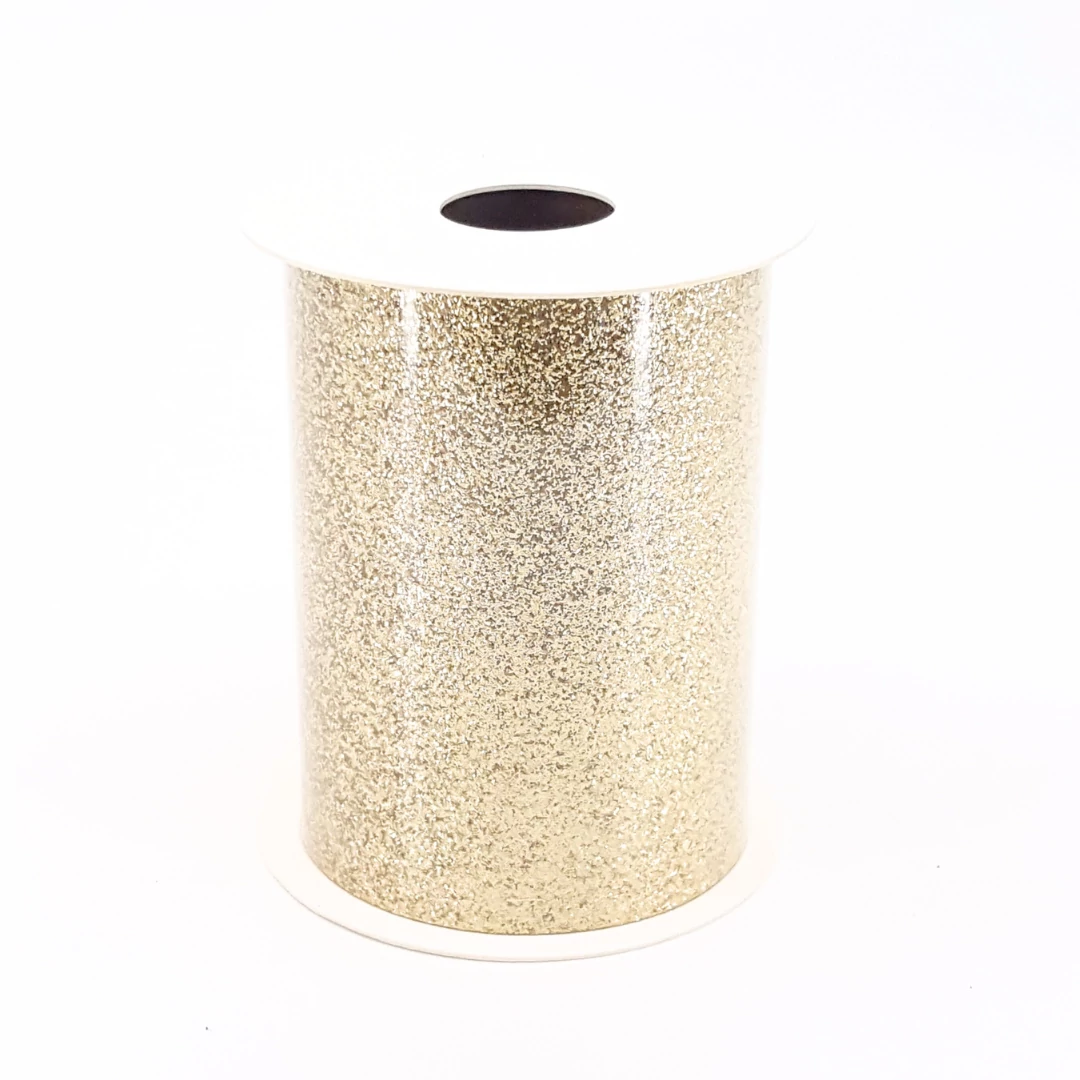 Glitteres szalag 10 cm 10 m arany