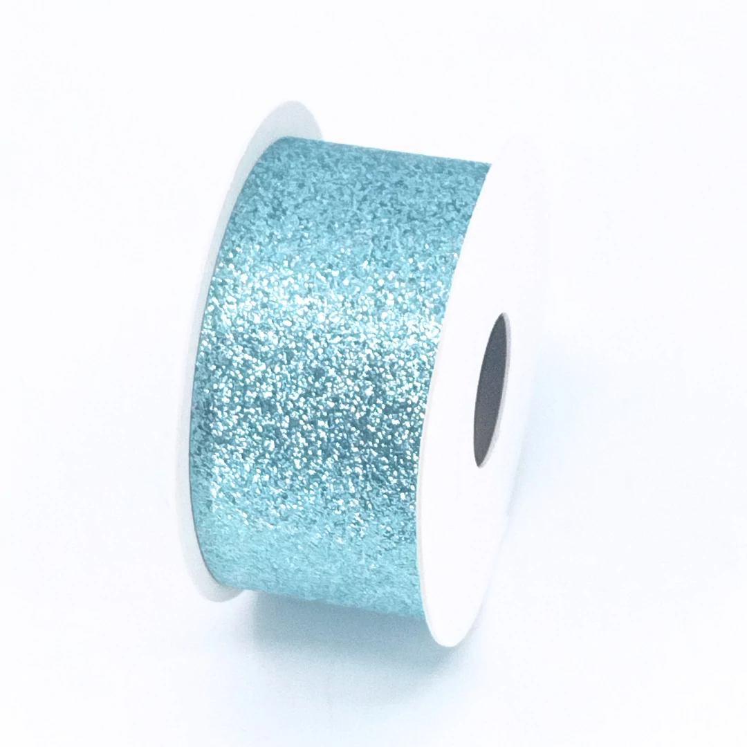 Glitteres szalag 38 mm 10 m kék