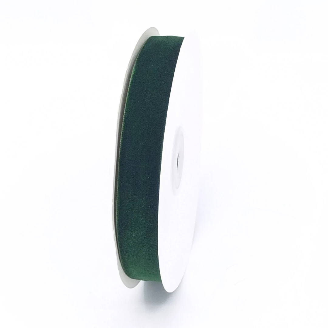 Bársony szalag 20mm 10 m méregzöld