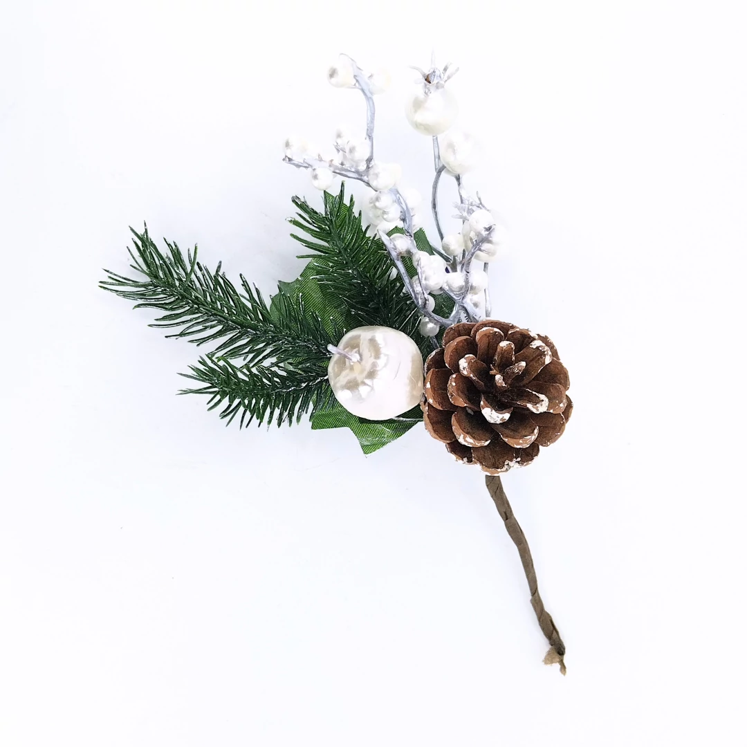 Pick toboz+bogyó fehér 23 cm