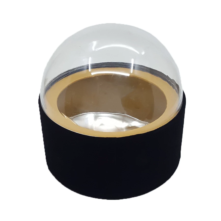 Virágdoboz búrás 16,5 cm, fekete
