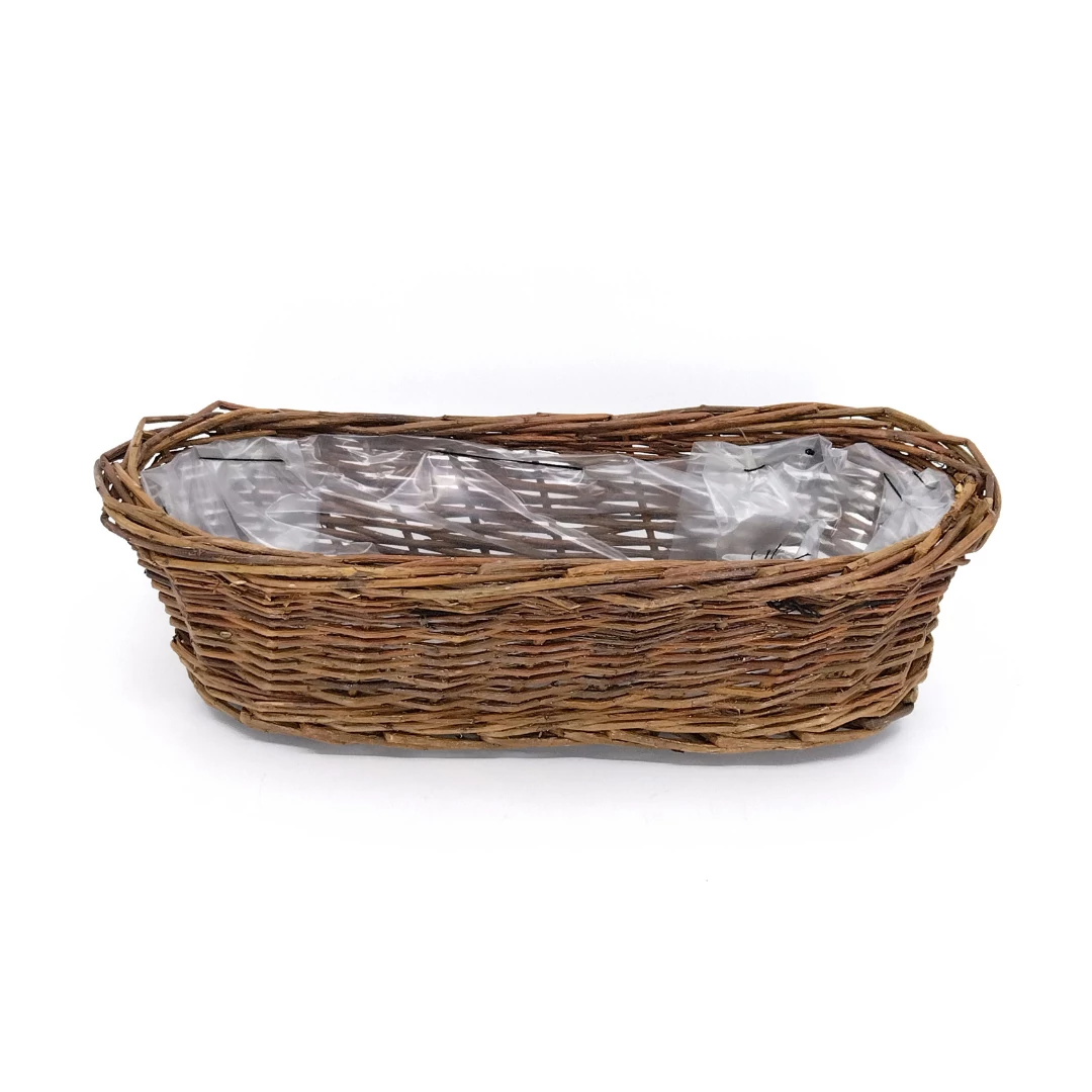 Kosár vessző ovális 30 cm