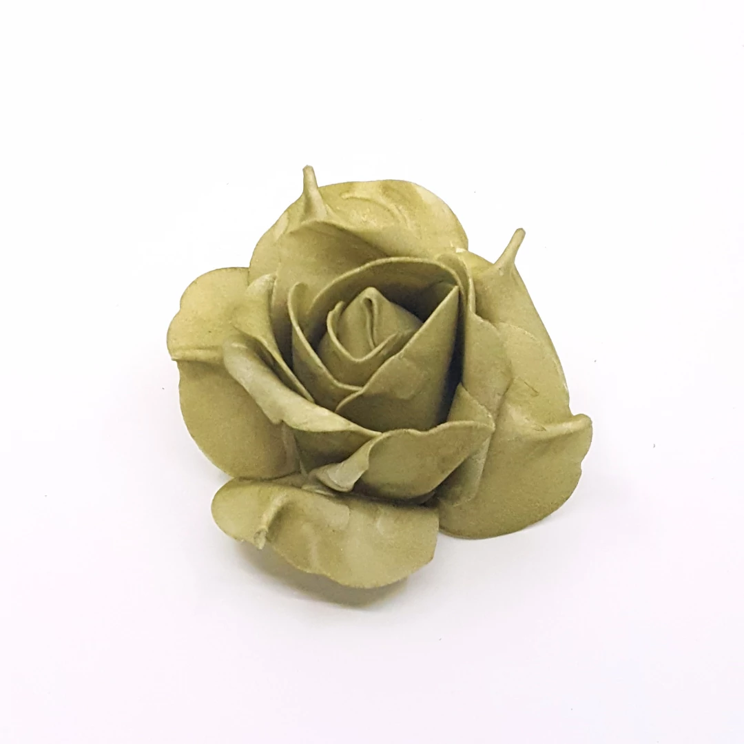 Polyfoam rózsafej 10 cm 12db/csomag, khaki