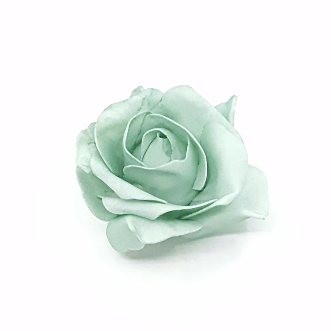 Polyfoam rózsafej 10 cm 12db/csomag, menta