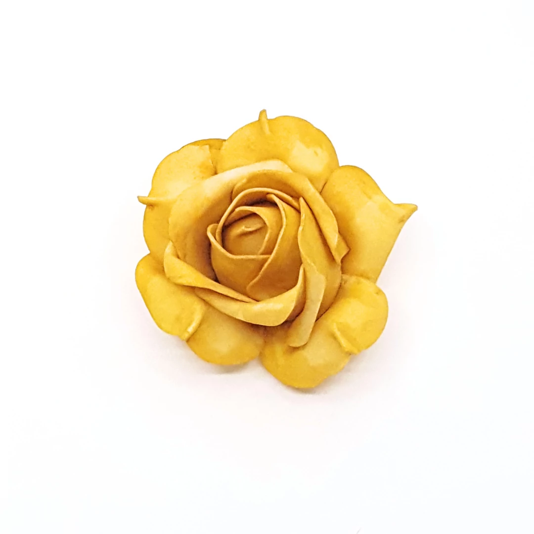 Polyfoam rózsafej 10 cm 12db/csomag, okkersárga