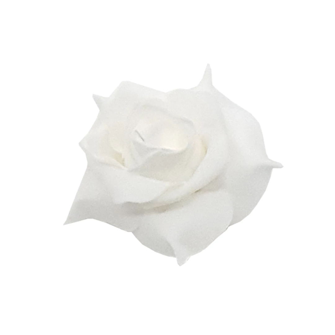 Polyfoam rózsafej 10 cm 12db/csomag, fehér