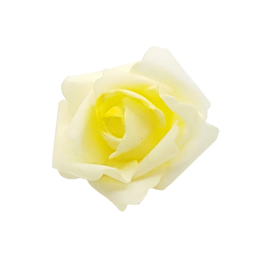 Polyfoam rózsafej 7 cm 12 db/csomag, krém