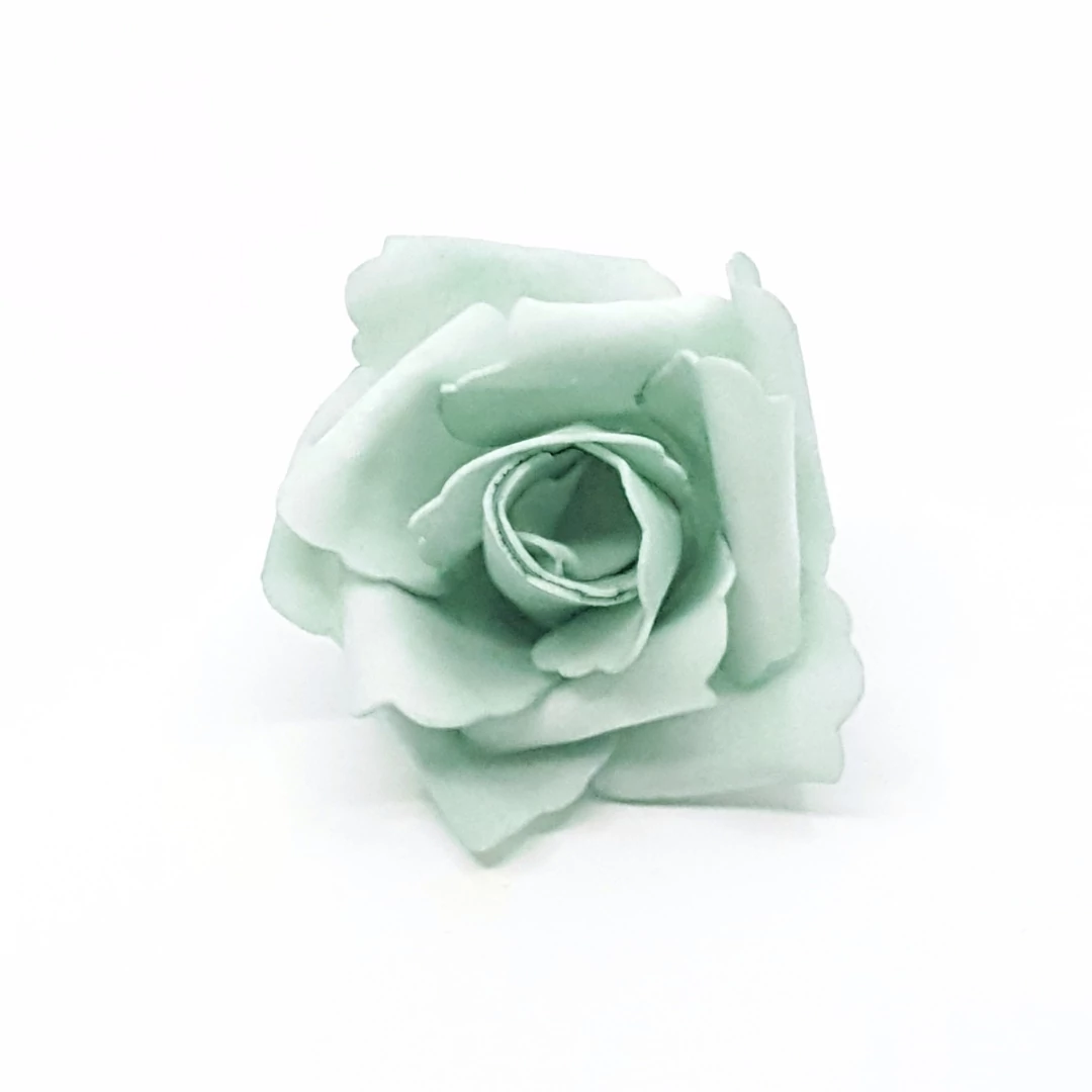 Polyfoam rózsafej 7 cm 12 db/csomag, menta
