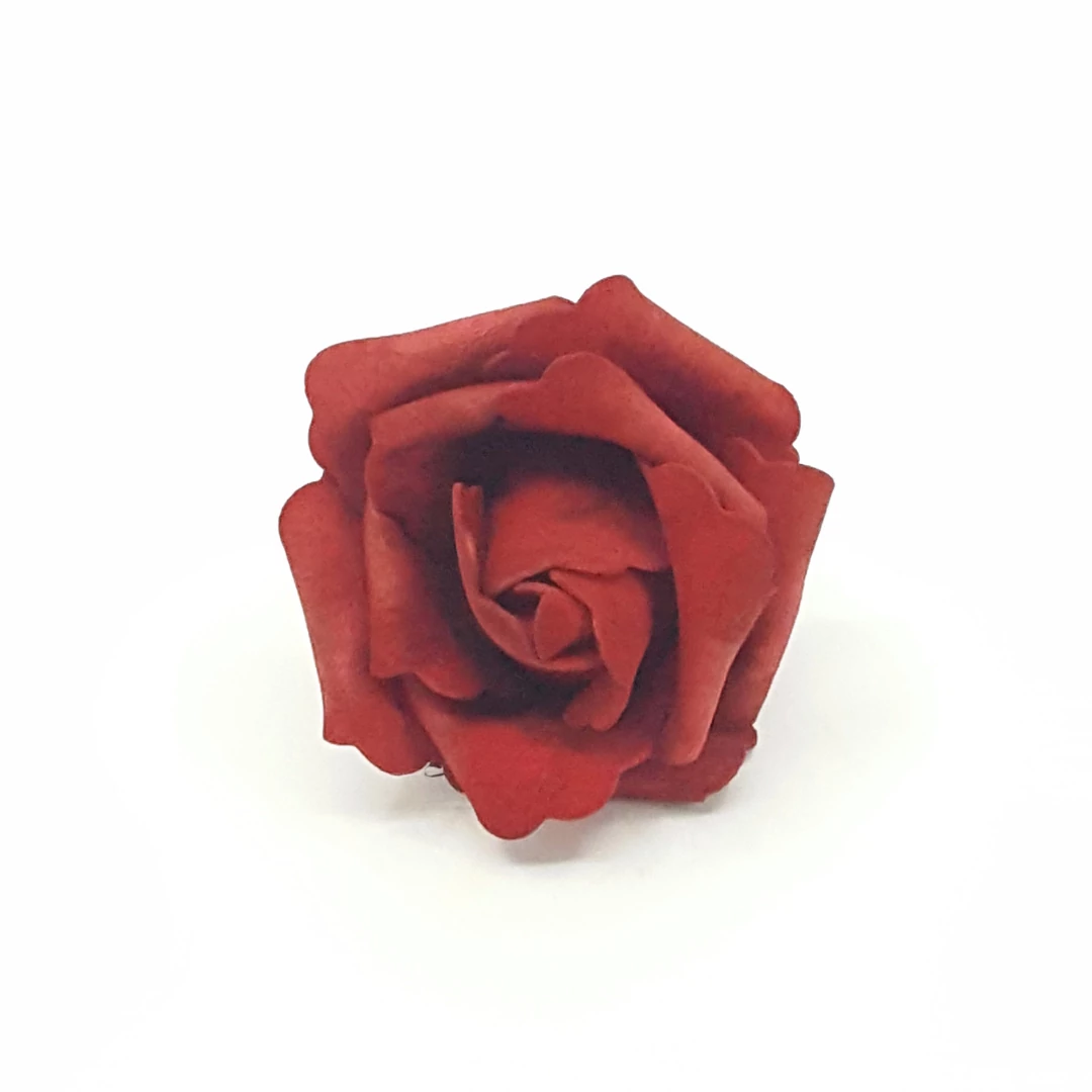 Polyfoam rózsafej 7 cm 12 db/csomag, vörös