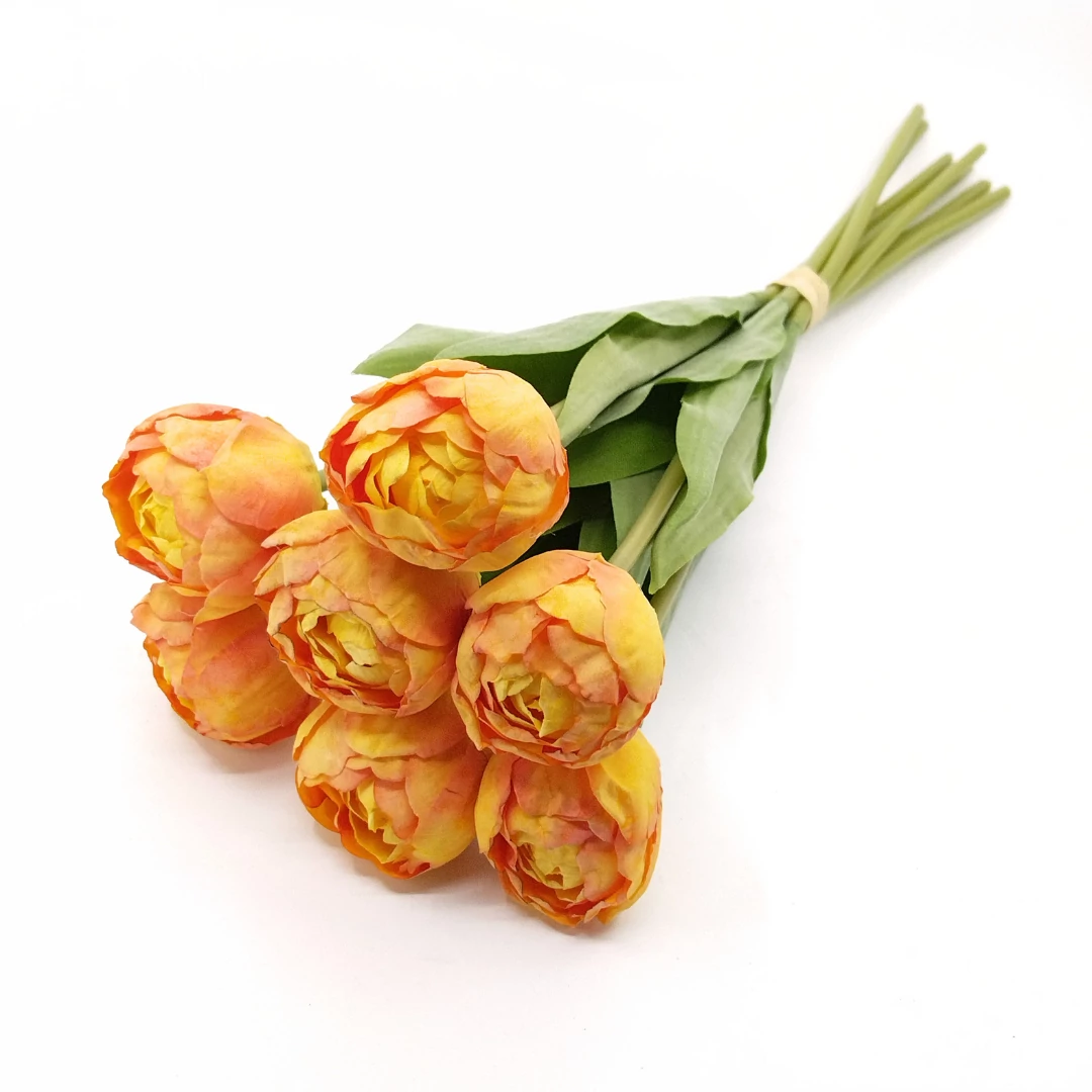 Tulipán gumi x7 kötegelt, narancs