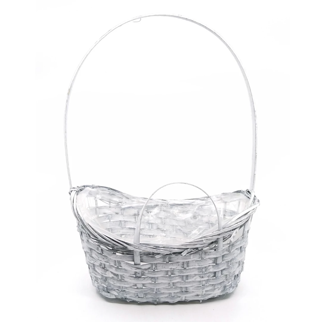 Bambusz csemege kosár 208-30, 27x18 cm, szürke