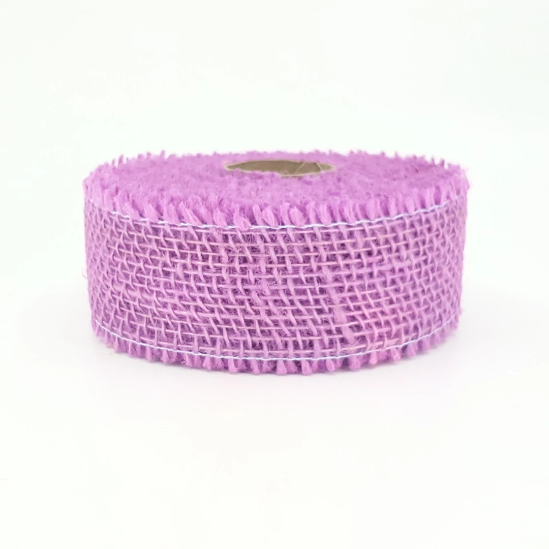 Juta szalag 5 cm x 10 m, pasztell lila