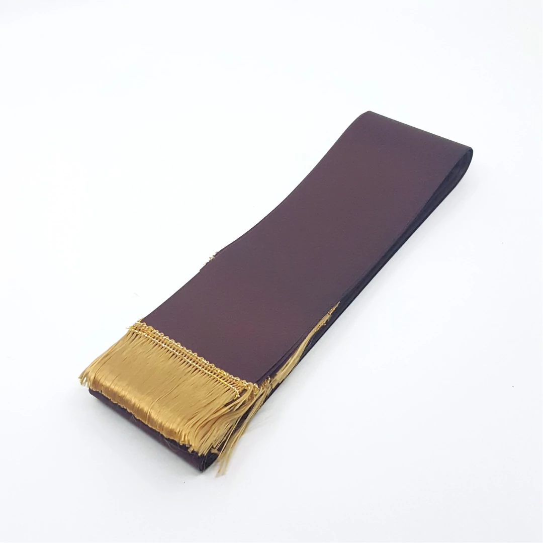 Csokorszalag színes 7 cm 10 db-os, sötétbordó