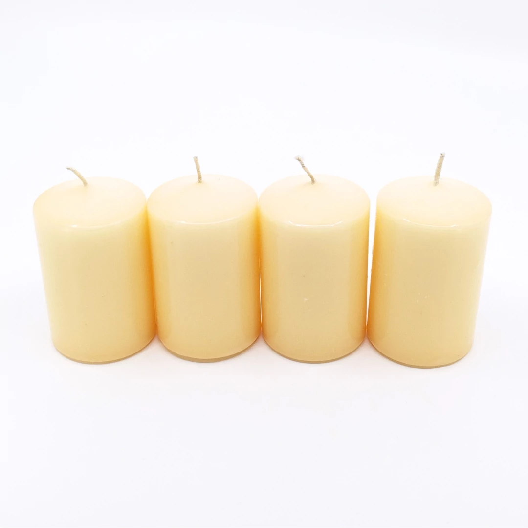 Adventi henger gyertya 4 db-os 50x70 mm, krém
