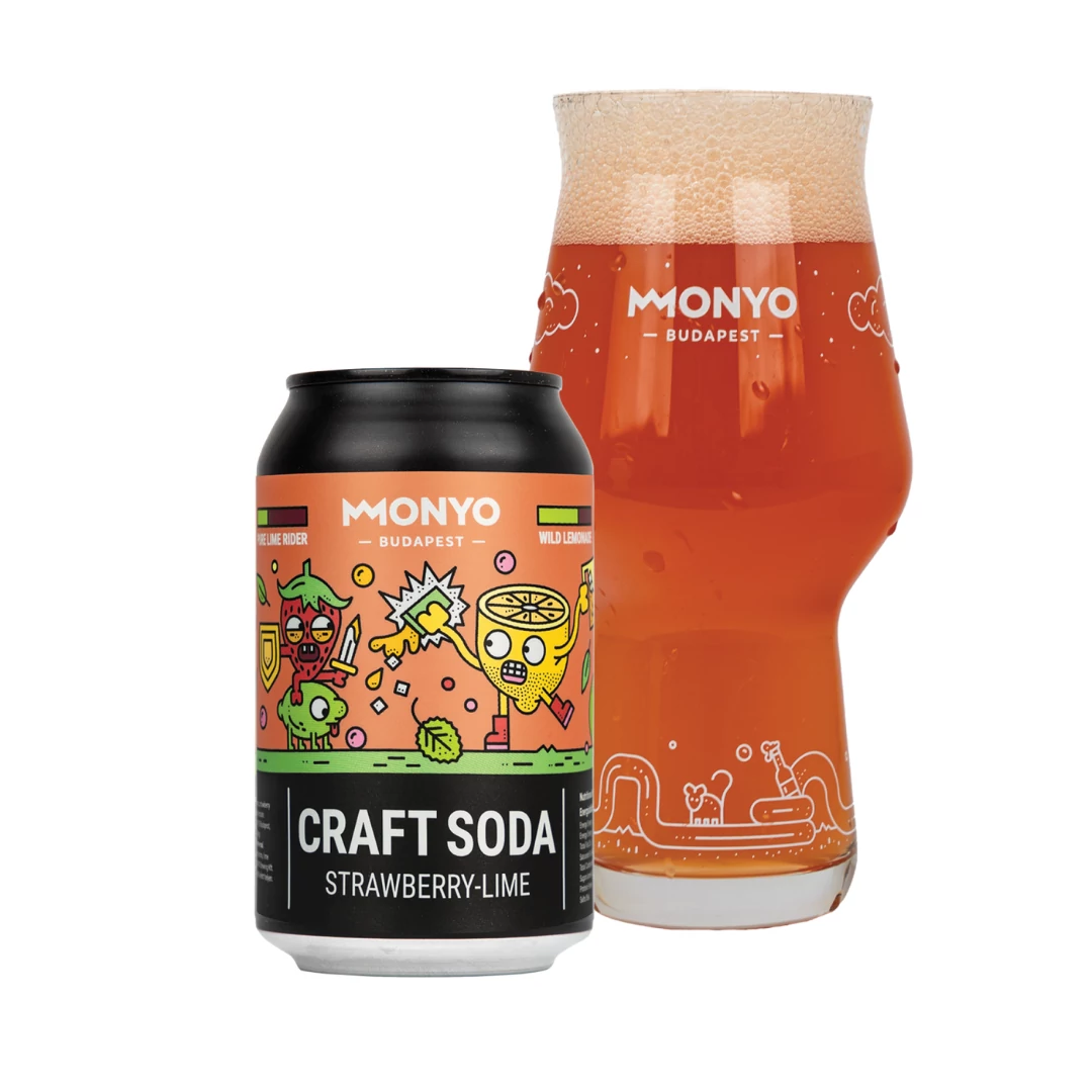 Monyo Strawberry - Lime Craft Soda 0,33 l