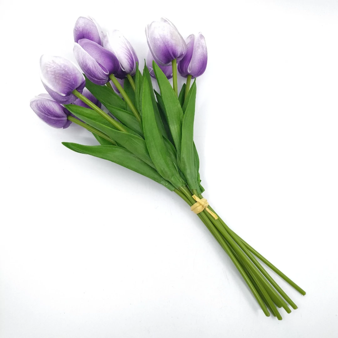 Tulipán gumi 10 szál / csokor, lila