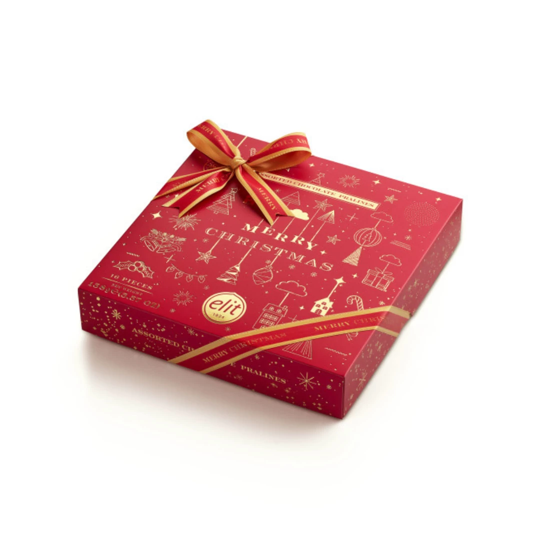 Elit pralines MerryXmas red 158 gr.