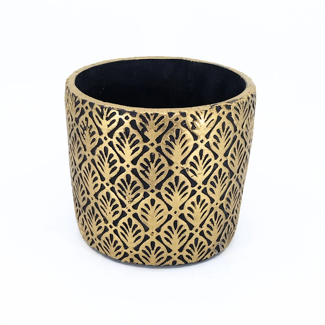 Arany leveles kaspó 14 cm