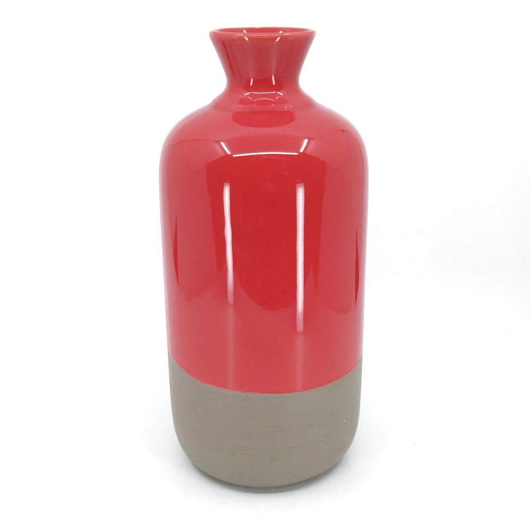 Váza kerámia piros 24 cm