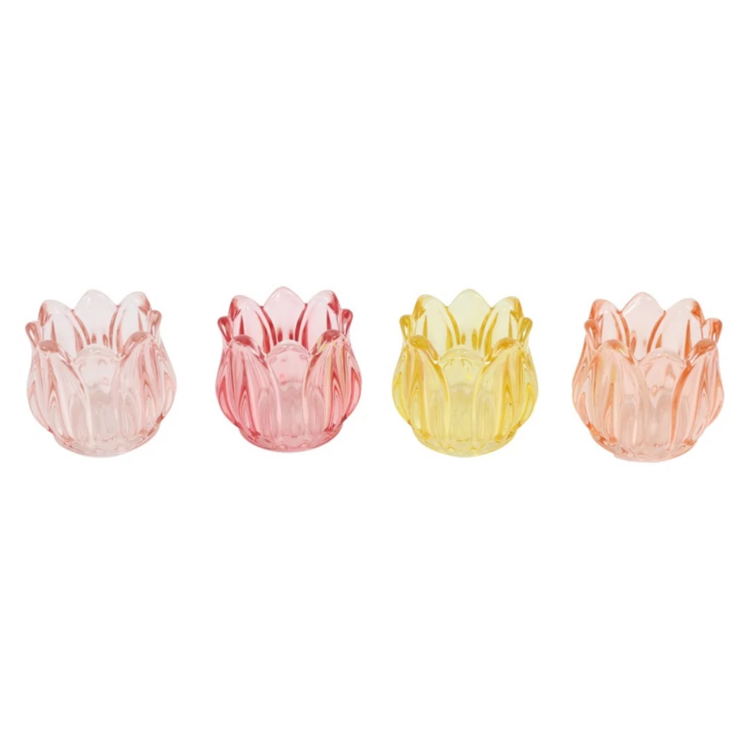 Tulipán mécsestartó 7x7x6,9 cm