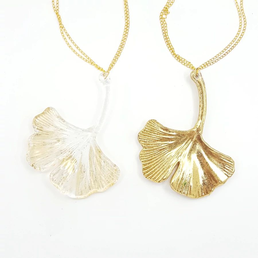 Gingko levél üveg 9 cm