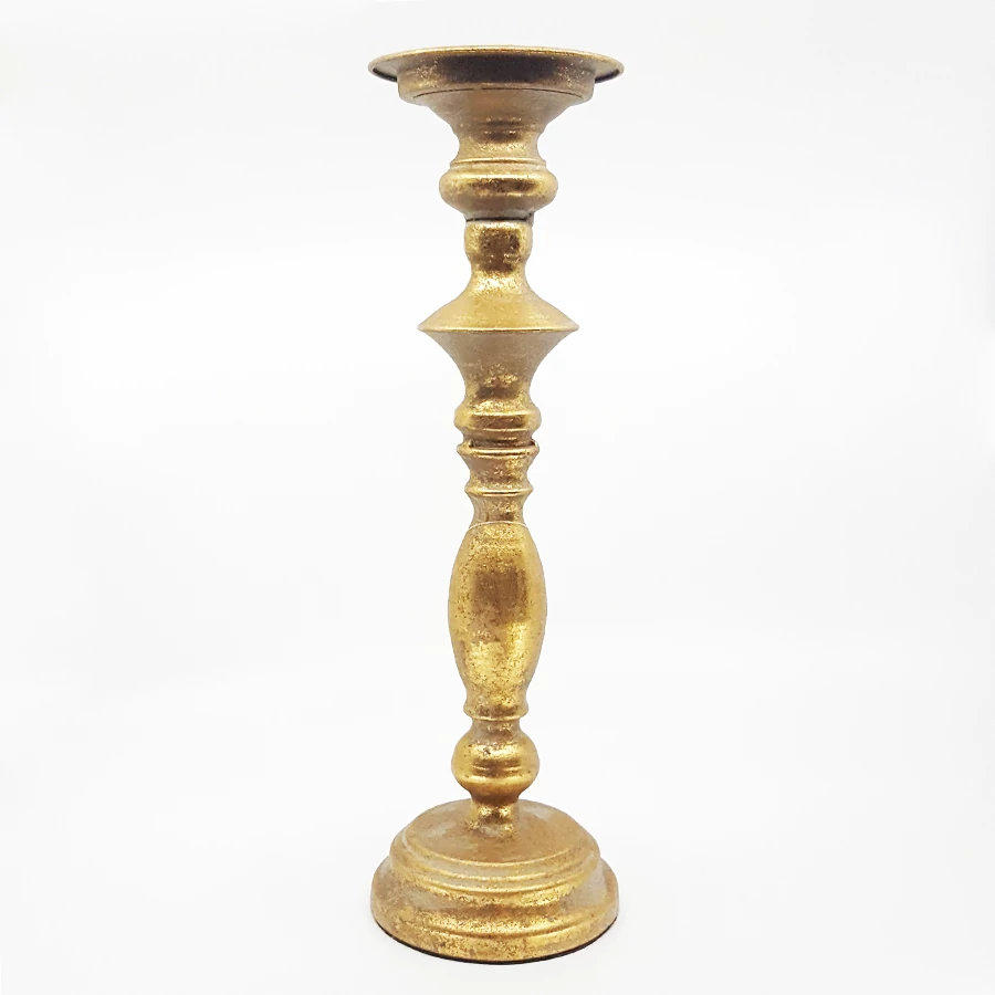 Gyertyatartó 38 cm antik arany