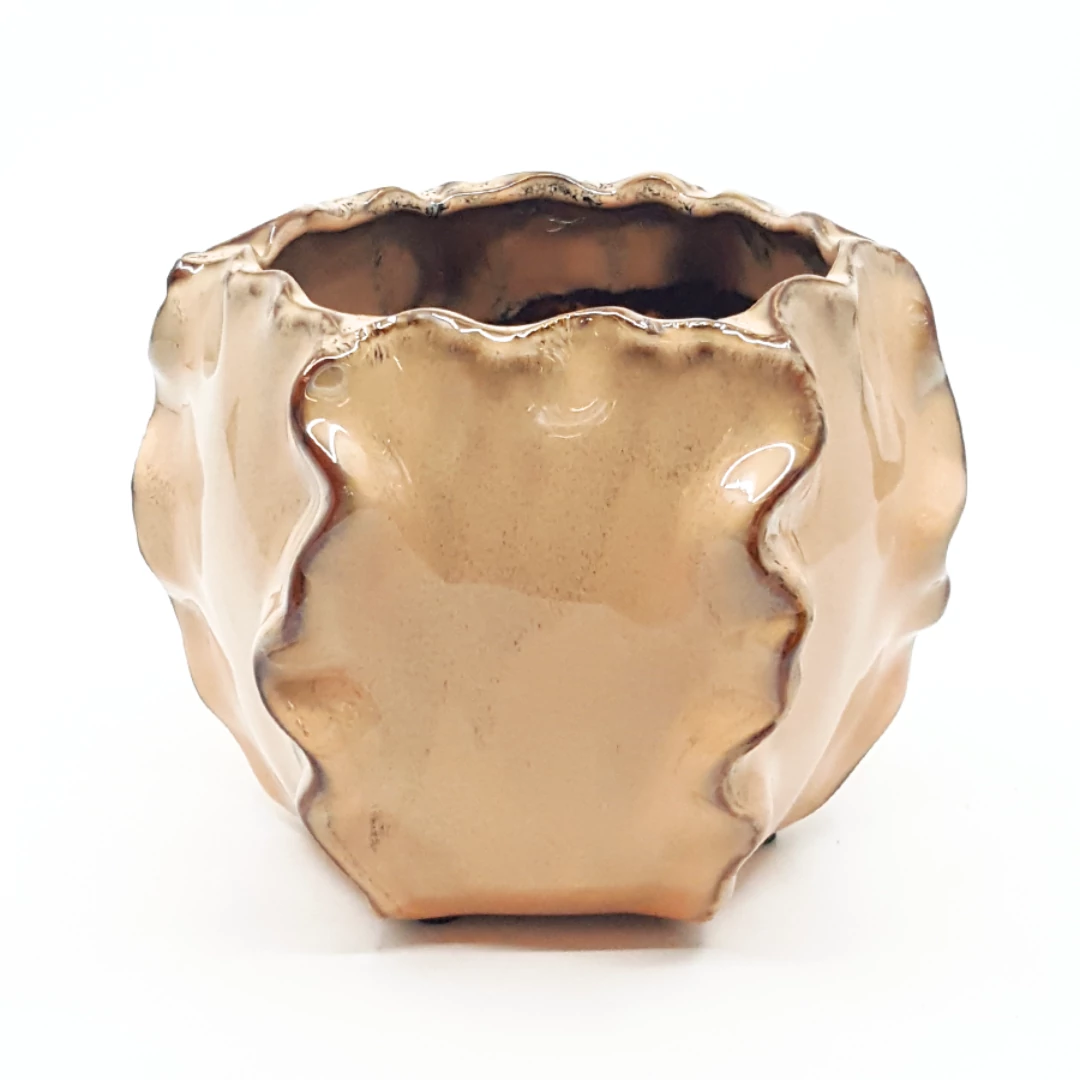 Hullámos mályva kaspó 15 cm