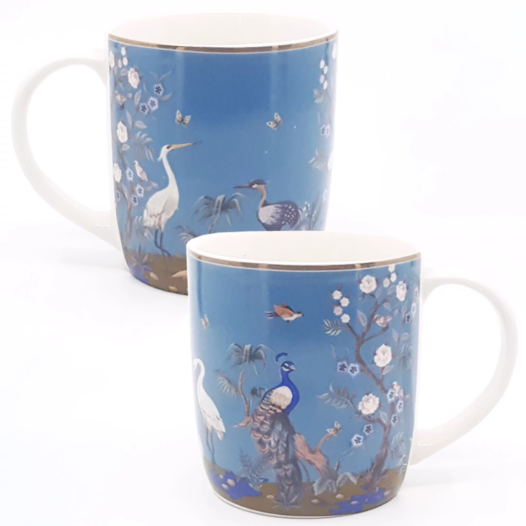 Csésze 320 ml porcelán, kék