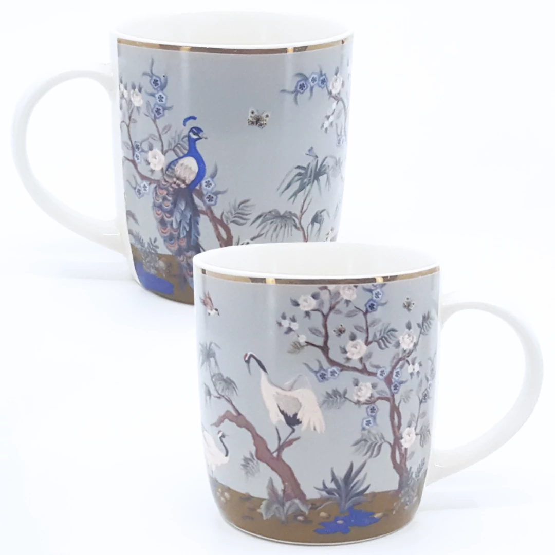 Csésze 320 ml porcelán, szürke