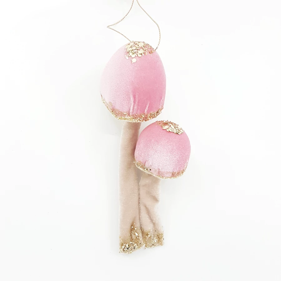 Gomba glitteres pink 12 cm