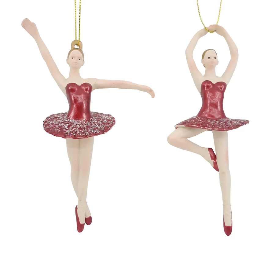 Függő dekor mix 13.5 cm, piros