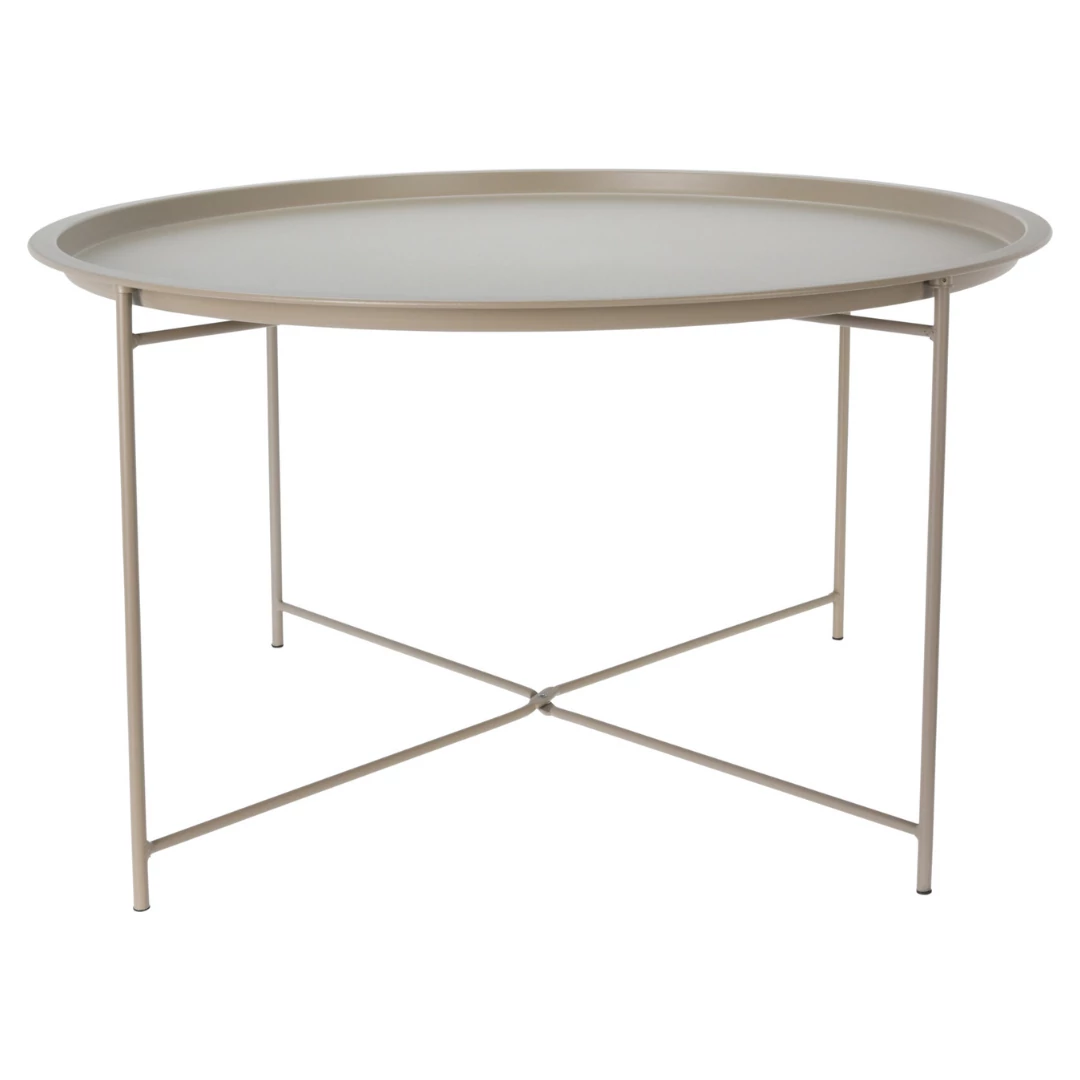 Asztal kerek 75x42 cm taupe