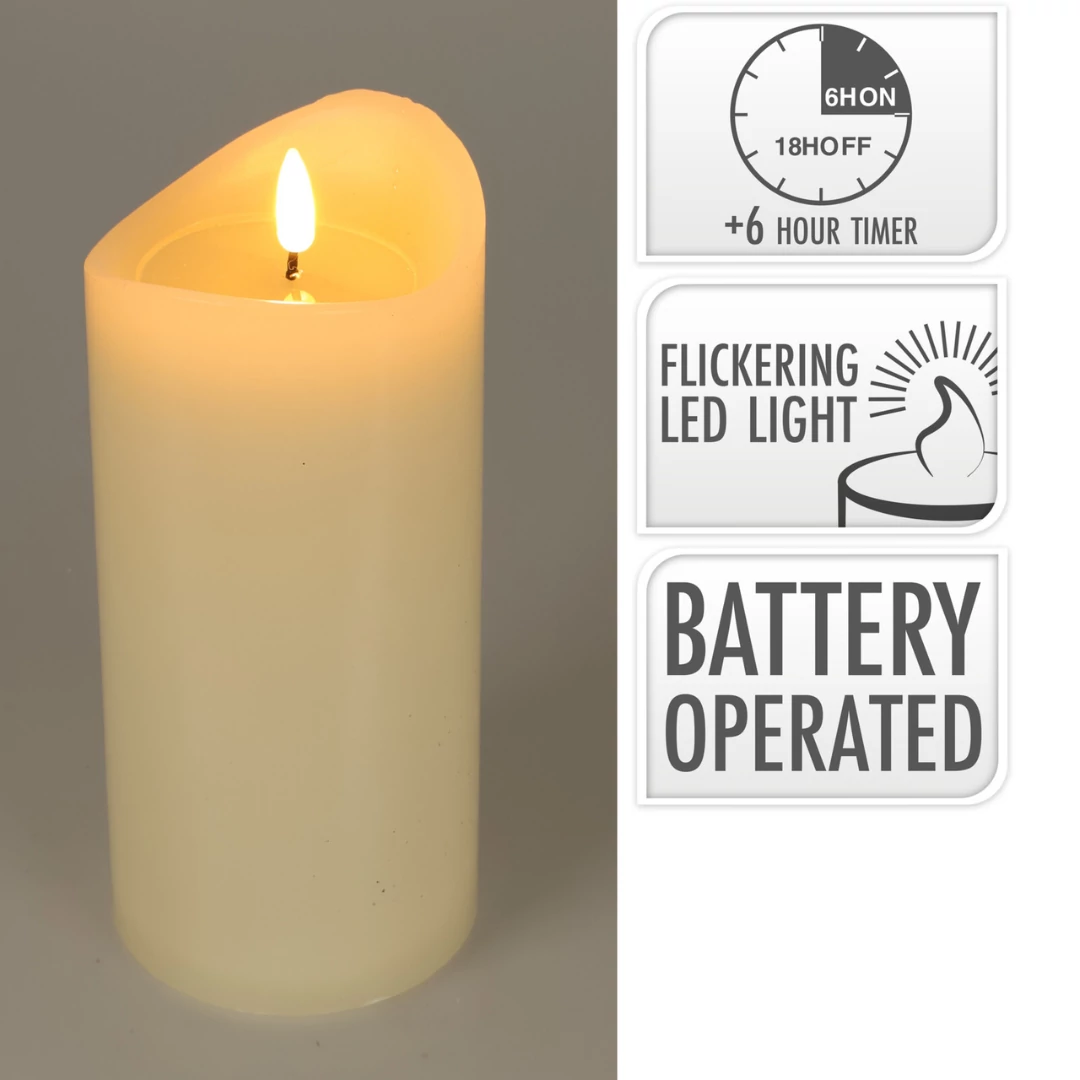 Ledes gyertya 90x150 mm ivory